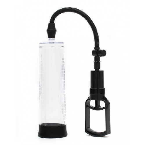 Penispomp 22cm op handmatig homo penisvacuum