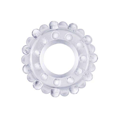 Lovetoy PowerPlus flexibele cockring ribbel transparant