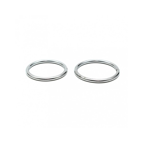 Stalen cockring set met lasnaad - 50 + 55 mm