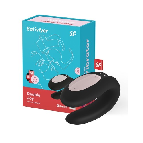 Satisfyer Double Joy duo vibrator - zwart
