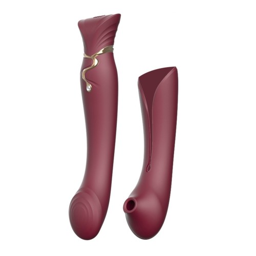 Zalo Queen PulseWave vibrator - rood