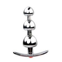 butt plug metaal rood kristal