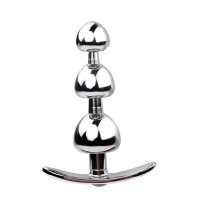 butt plug metaal zwart kristal