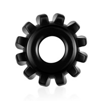 Lovetoy PowerPlus flexibele cockring tandwiel zwart