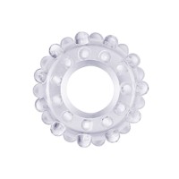 Lovetoy PowerPlus flexibele cockring ribbel transparant