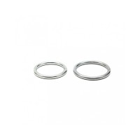 Stalen cockring set met lasnaad - 40 + 45 mm