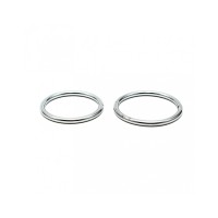 Stalen cockring set met lasnaad - 50 + 55 mm