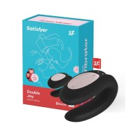 Satisfyer Double Joy duo vibrator - zwart