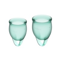Satisfyer Feel Confident menstrual cup - groen