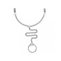 Tepelklemmen ketting en cockring 50mm sextoys