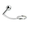 Cockring rvs met anaal plug 40mm