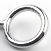 Cockring rvs met anaal plug bdsm