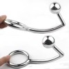 Cockring rvs met anaal plug lesbiche