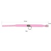 halsband met ring roze