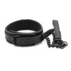 halsband met zwarte riem