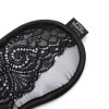 Fifty Shades of Grey "Play Nice" satijnen blinddoek detail