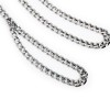 metalen bondage halsband met ketting zilver