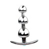 butt plug metaal blauw kristal
