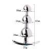 butt plug metaal blauw kristal
