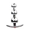 butt plug metaal rood kristal