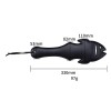 Leather paddle fisch zwart bondage bdsm sm
