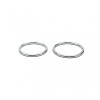 Stalen cockring set met lasnaad - 50 + 55 mm