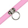 roze bdsm halsband met ring