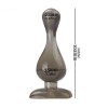 siliconen buttplug set 4 stuks zwart