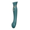Zalo Queen PulseWave vibrator - groen oplaadbaar
