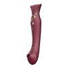 Zalo Queen PulseWave vibrator - rood oplaadbaar