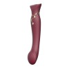 Zalo Queen PulseWave vibrator - rood siliconen