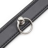 zwarte bdsm halsband met ring